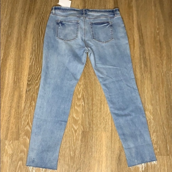 Loft Modern Skinny 10” Rise Ankle Crops Light Denim Size 10/30 Petite New - Picture 7 of 10